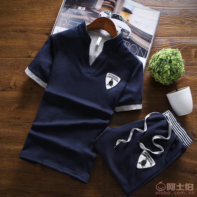 【灰色地帶廠家直銷短袖套裝男式韓版立領(lǐng)公牛短褲套裝速賣通大碼短袖套裝1701】石獅市高世炎服裝商行 - 產(chǎn)品庫